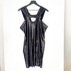 NWT ASOS | Mini Sequins Cocktail Dress Black | 14